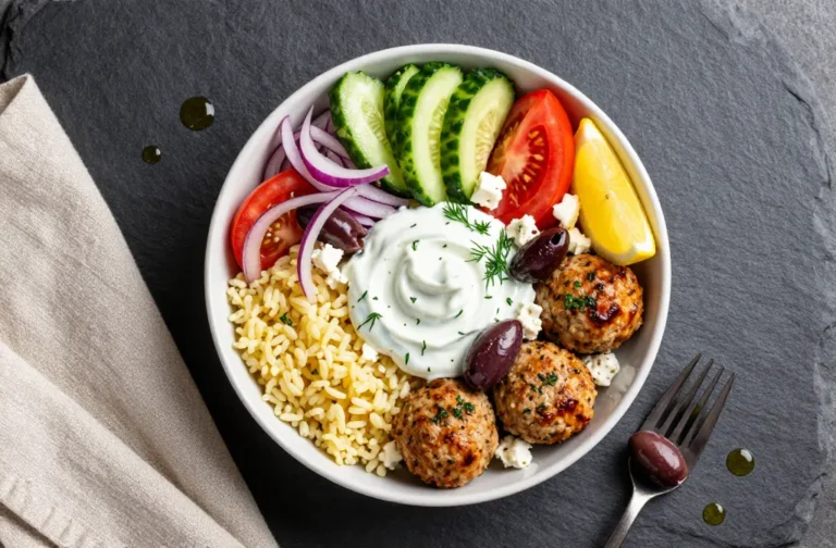 Greek Turkey Meatball Bowls That Slap with Big Flavor