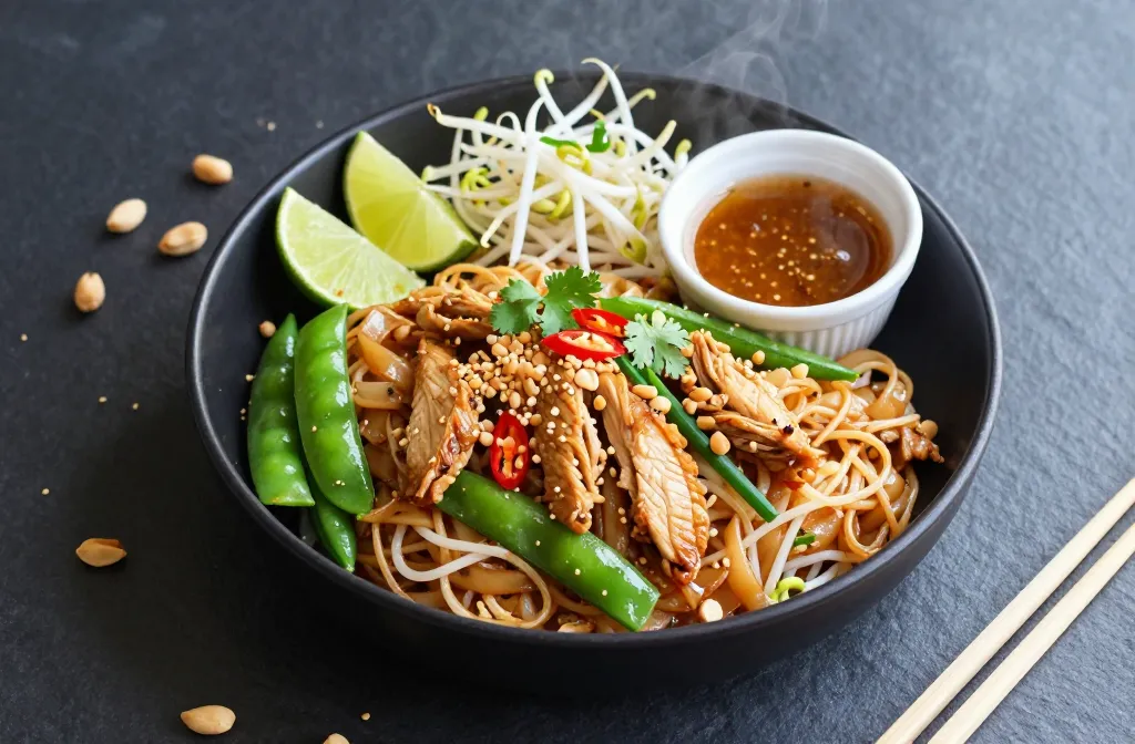 Healthy Chicken Pad Thai (Light Version) That Still Slaps
