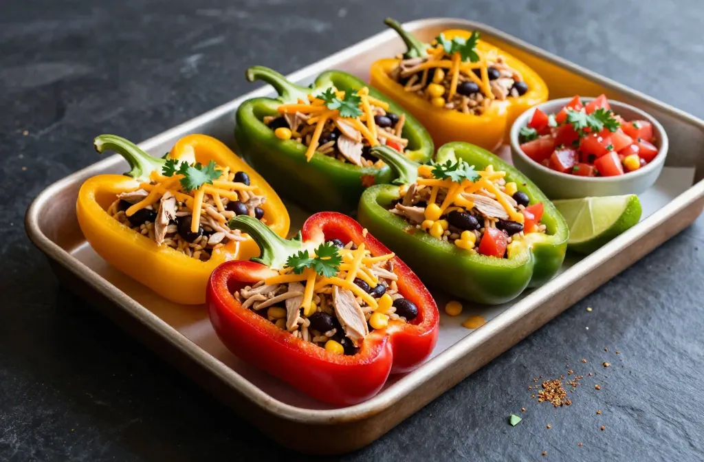 Light Taco Stuffed Bell Peppers That Slap Tonight