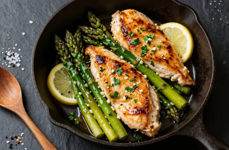 Weeknight Magic Garlic Herb Chicken & Asparagus Skillet