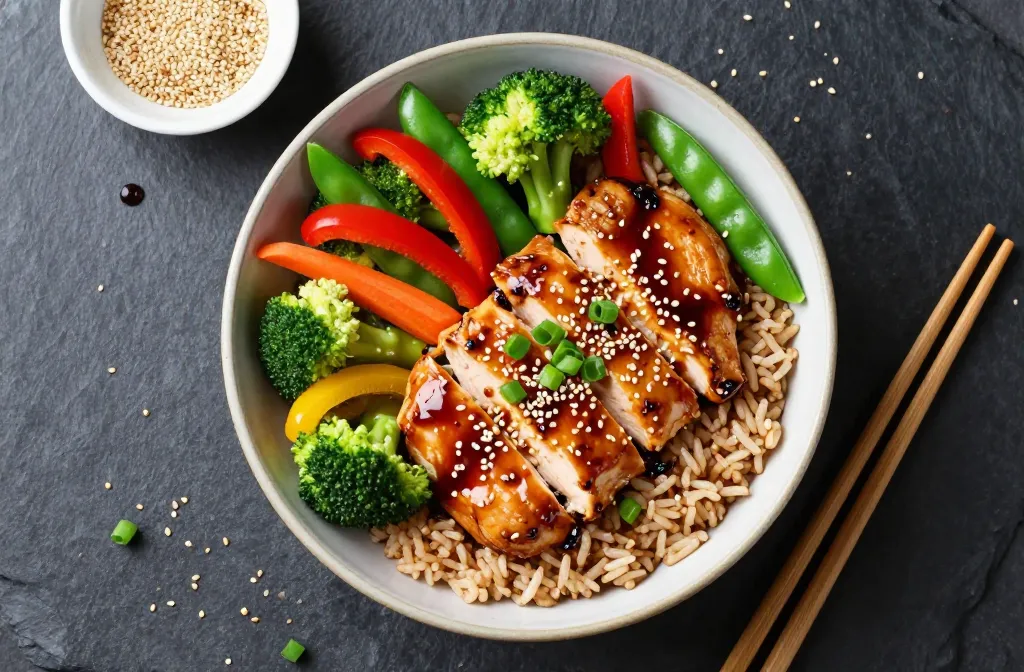 Craveable Teriyaki Chicken & Veggie Bowls (Light)
