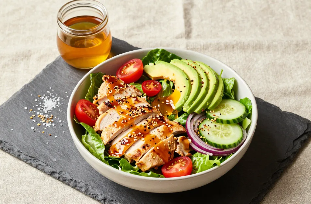 Honey Mustard Chicken Salad Bowls That Actually Slap