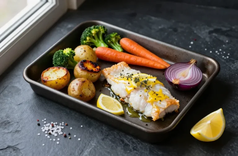 Lemon Garlic Cod & Roasted Veggies Weeknight Upgrade