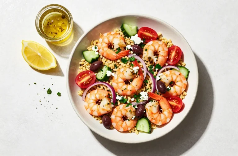 Craveable Mediterranean Shrimp & Orzo Salad (Light)