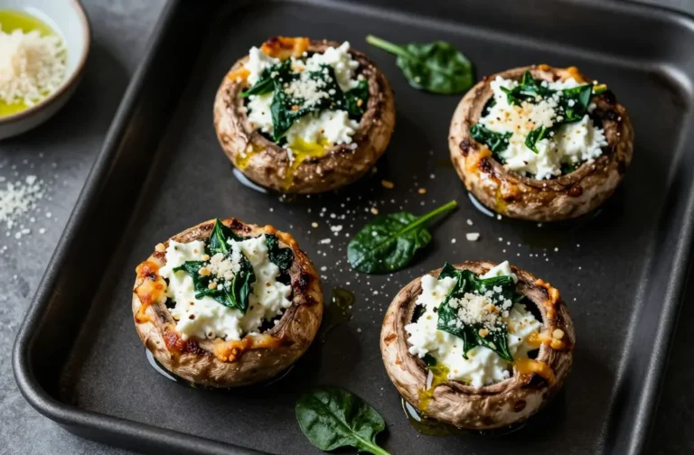 Spinach & Ricotta Stuffed Portobello Mushrooms That Slap