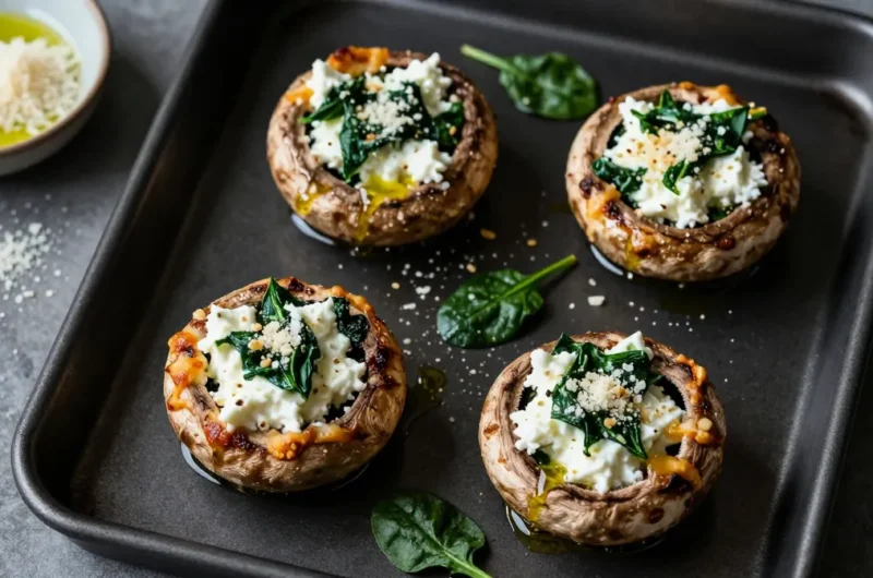 Spinach & Ricotta Stuffed Portobello Mushrooms That Slap