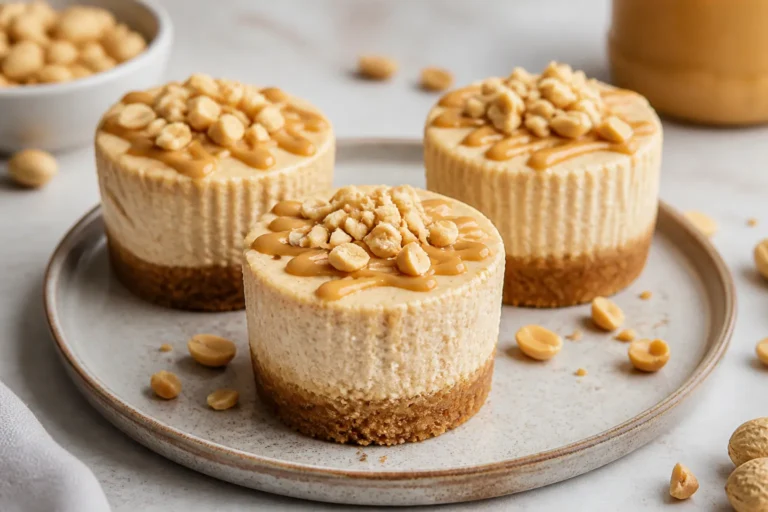 Cottage Cheese Peanut Butter Cheesecake Cups – Creamy, Light, and Easy