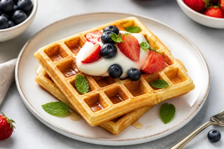 Cottage Cheese Waffles – Light, Protein-Packed, and Crispy