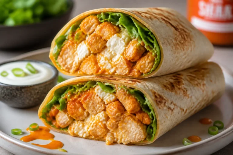 Cottage Cheese Buffalo Chicken Wraps – Creamy, Spicy, and Satisfying