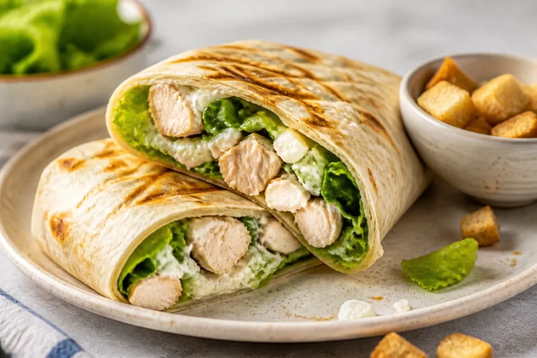 Cottage Cheese Chicken Caesar Wraps – Creamy, Protein-Packed, and Easy