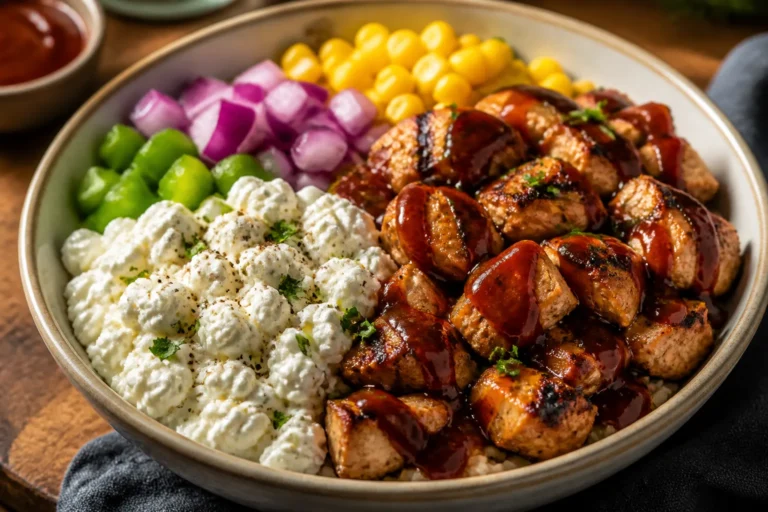 Cottage Cheese BBQ Chicken Bowl – A Creamy, High-Protein Weeknight Favorite