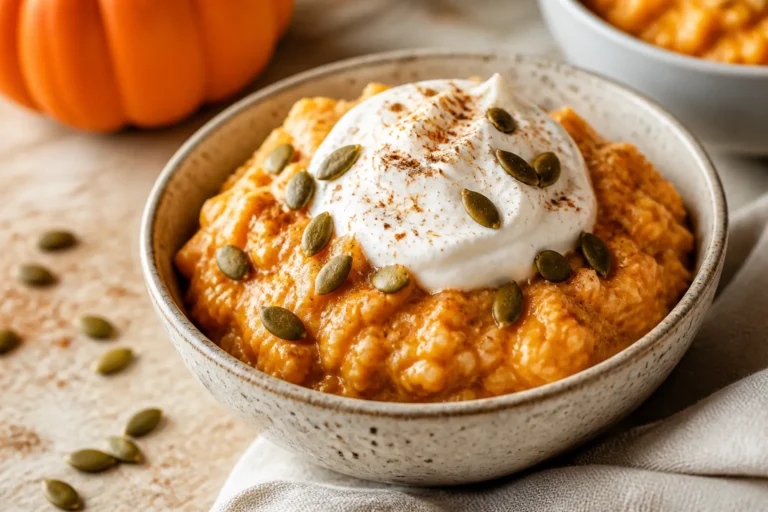 Cottage Cheese Pumpkin Pie Bowl – A Cozy, High-Protein Fall Treat