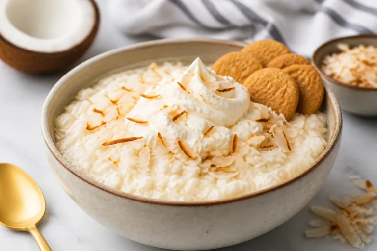 Cottage Cheese Coconut Cream Pie Bowl – A Light, Luscious Dessert-Inspired Breakfast