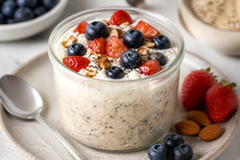 Cottage Cheese Overnight Oats for Weight Loss – Simple, High-Protein Breakfast