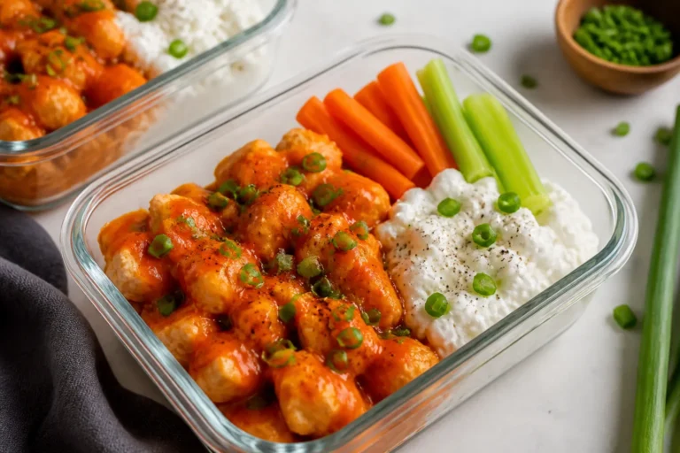 Buffalo Chicken Cottage Cheese Lunch Boxes – Easy, High-Protein Meal Prep