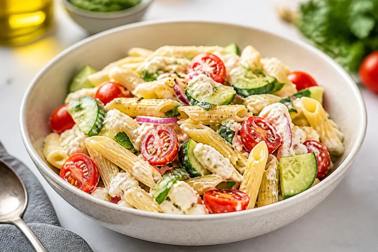 Cottage Cheese Protein Pasta Salad – Creamy, Fresh, and Satisfying