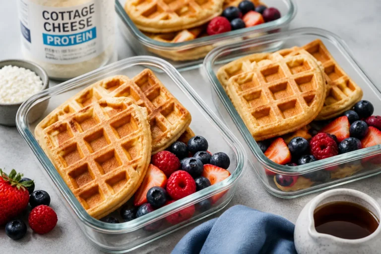 Cottage Cheese Protein Waffles for the Week – A Simple, Make-Ahead Breakfast