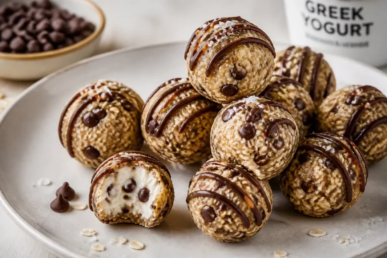 High Protein Greek Yogurt Protein Bites – Easy, No-Bake Snack