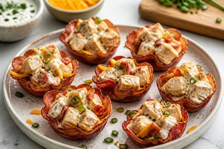 High Protein Chicken Bacon Ranch Snack Cups – Easy, Satisfying, and Perfect for Meal Prep