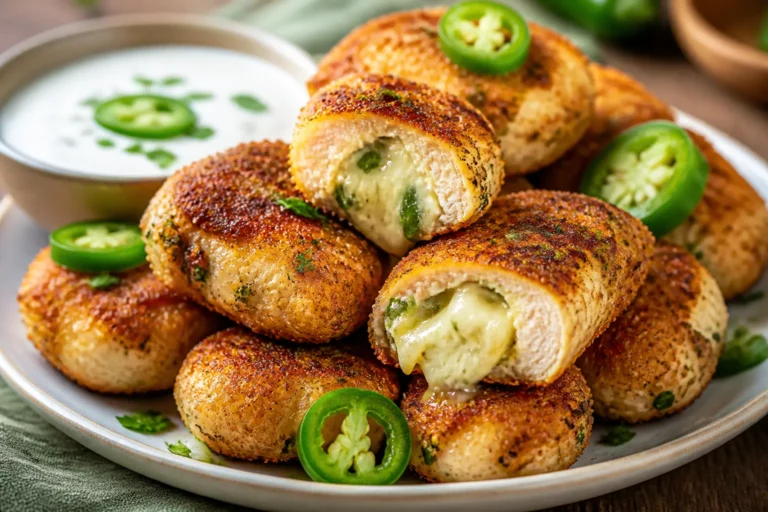 High Protein Jalapeño Popper Chicken Bites – Spicy, Cheesy, and Easy