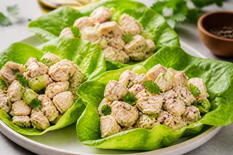 High Protein Chicken Salad Lettuce Wraps – Fresh, Fast, and Filling
