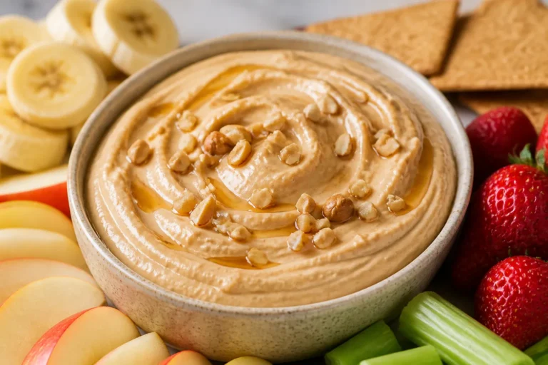 High Protein Peanut Butter Greek Yogurt Dip – Creamy, Nutty, and Ready in Minutes