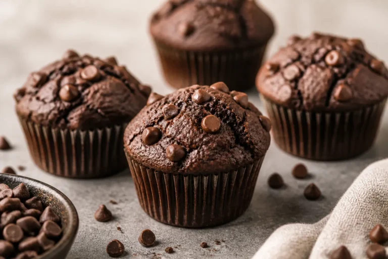 High Protein Double Chocolate Protein Muffins – A Rich, Satisfying Snack