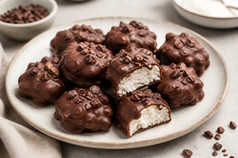 High Protein Chocolate Covered Yogurt Clusters – Easy, Freezer-Friendly Snack