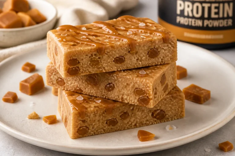High Protein Salted Caramel Protein Bars – Easy, Chewy, and Satisfying