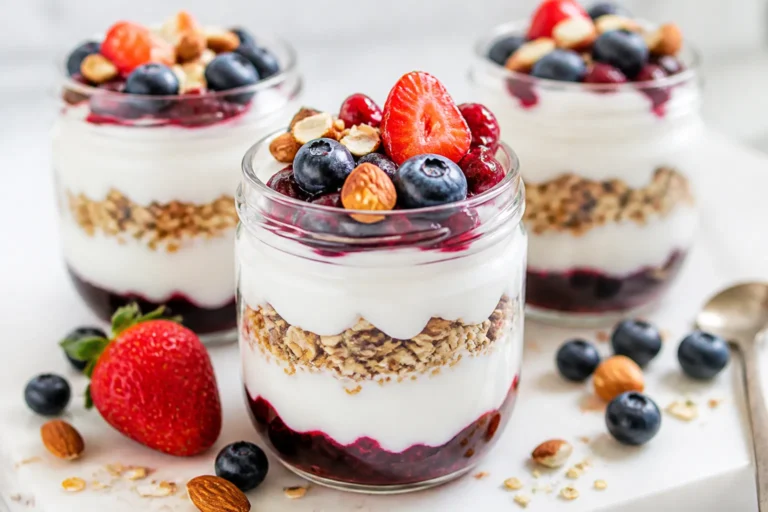 High Protein Greek Yogurt Parfait Jars – Easy, Make-Ahead Breakfast