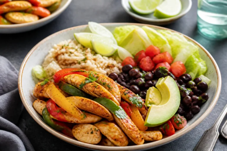 Low Fat Chicken Fajita Bowls – Fresh, Flavorful, and Weeknight Easy
