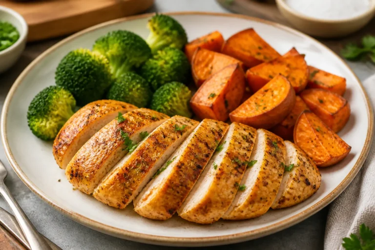 Low Fat Air Fryer Chicken Breast Dinner – Simple, Juicy, and Weeknight-Friendly