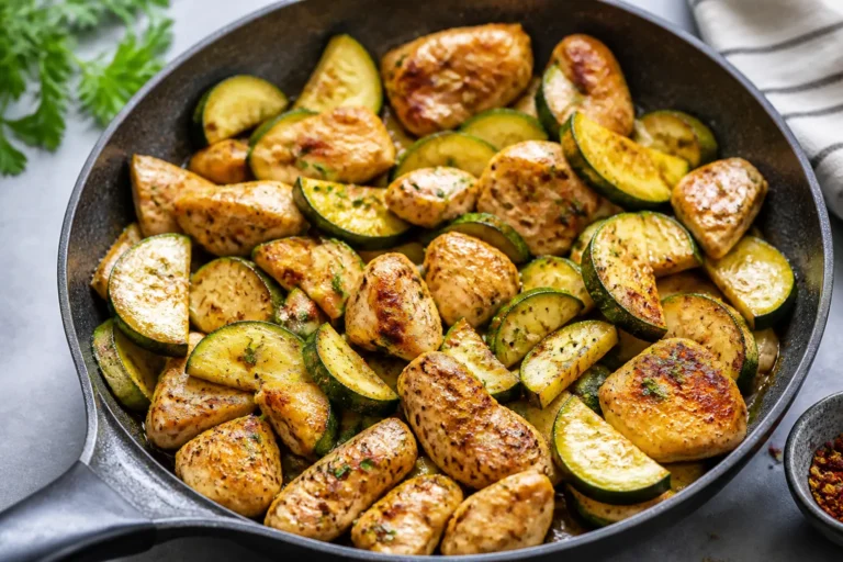 Protein Packed Chicken Zucchini Skillet – A Fast, Flavorful Weeknight Dinner
