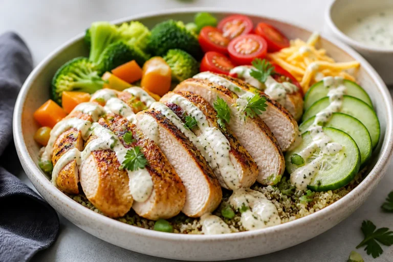 High Protein Ranch Chicken Bowls – Simple, Fresh, and Satisfying