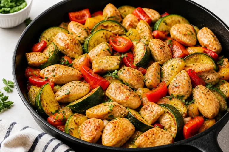 Protein Packed Chicken Zucchini Skillet – A Fast, Flavorful Weeknight Dinner