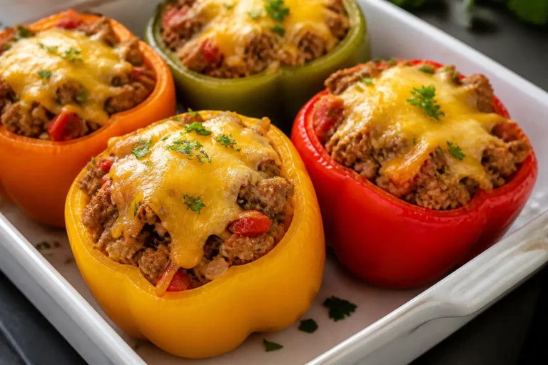 High Protein Turkey Stuffed Peppers – Simple, Satisfying, and Meal-Prep Friendly
