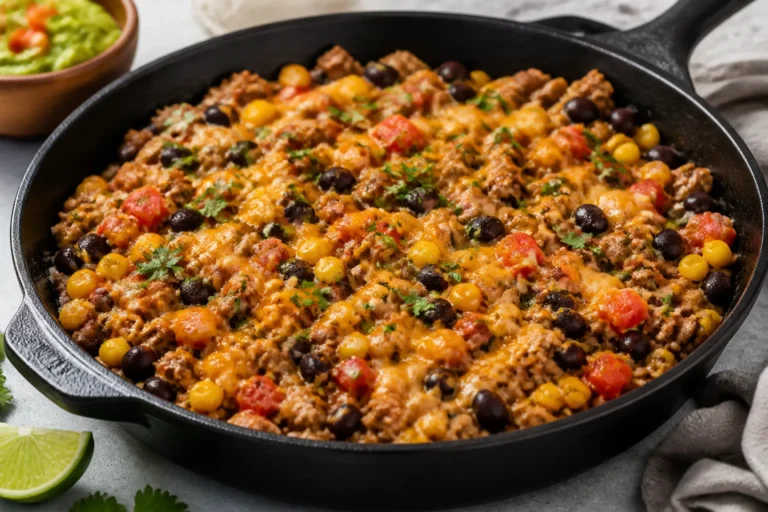 High Protein Turkey Taco Skillet – Fast, Flavorful, and Satisfying
