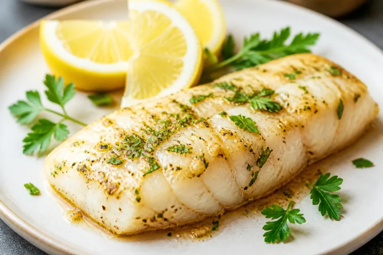 Low Fat Lemon Garlic Cod – Bright, Simple, and Delicious