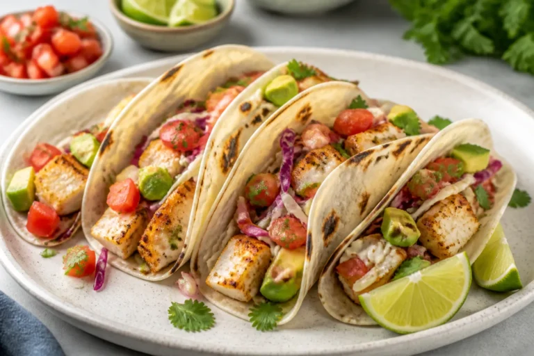 High Protein Air Fryer White Fish Tacos – Fast, Flavorful, and Satisfying