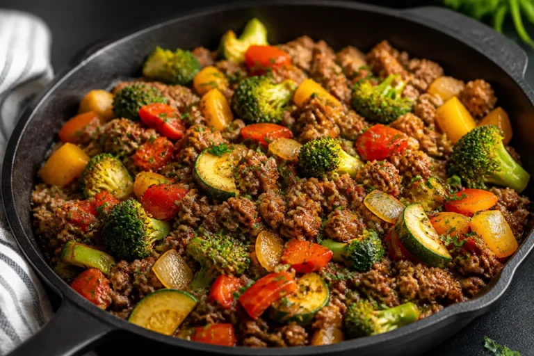 Protein Packed Beef & Veggie Skillet – A Fast, Flavorful Weeknight Dinner