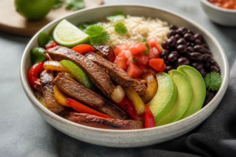 Lean Beef Fajita Bowls – A Fresh, High-Protein Weeknight Favorite
